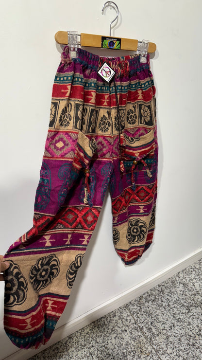 HANDCRAFTED HIPPIE WOOLLEN PANTS# 11127
