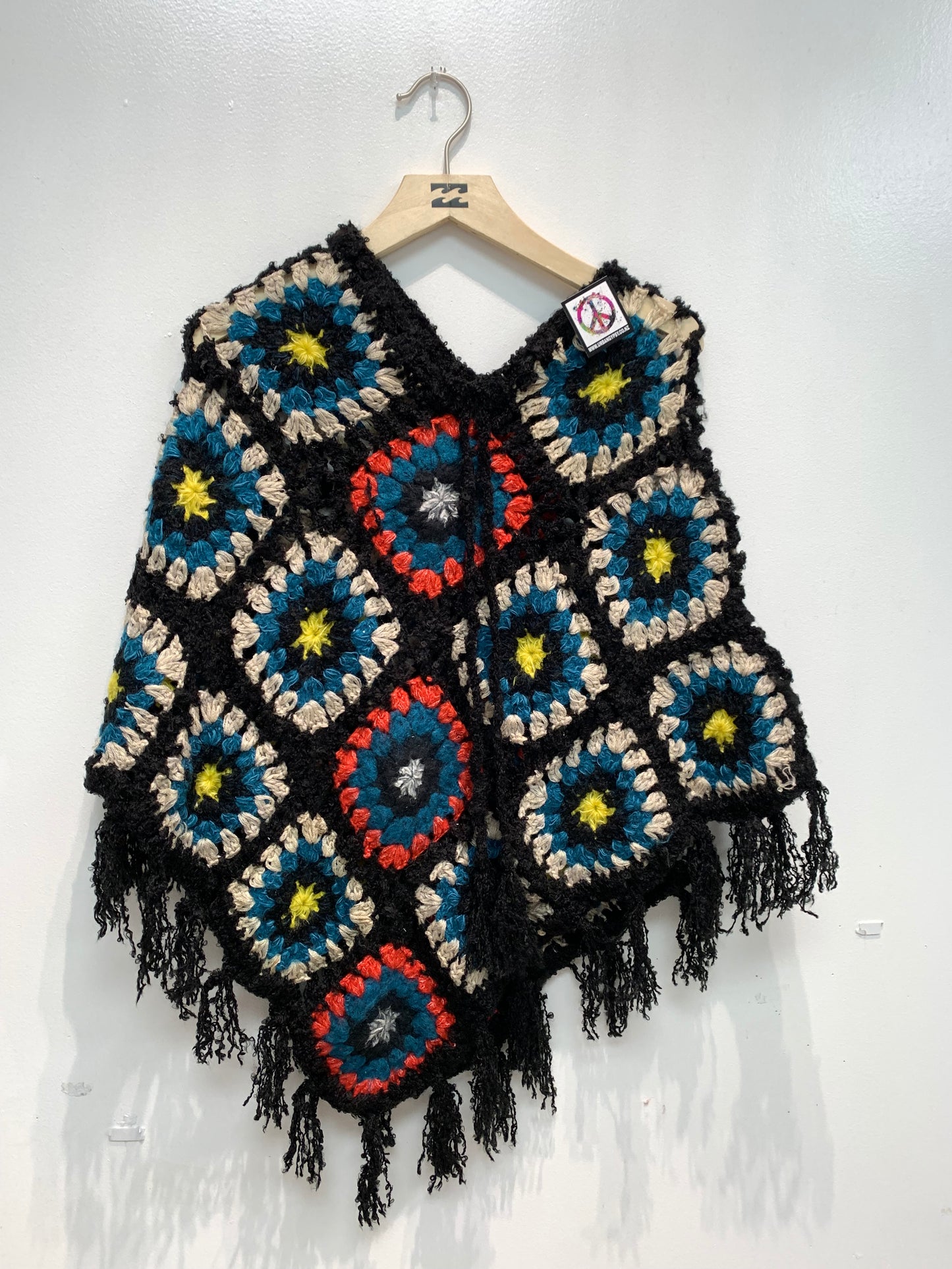 Boho handcrafted Crochet poncho #332266