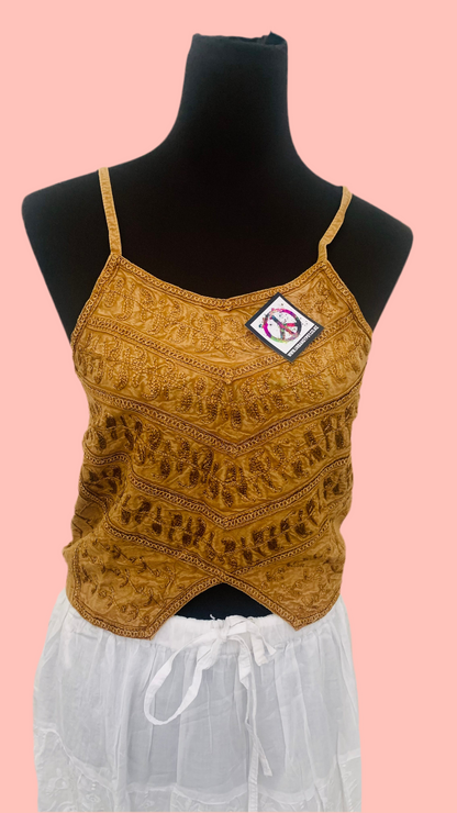 Bohemian Handcrafted Crop Top #CRTOP1002