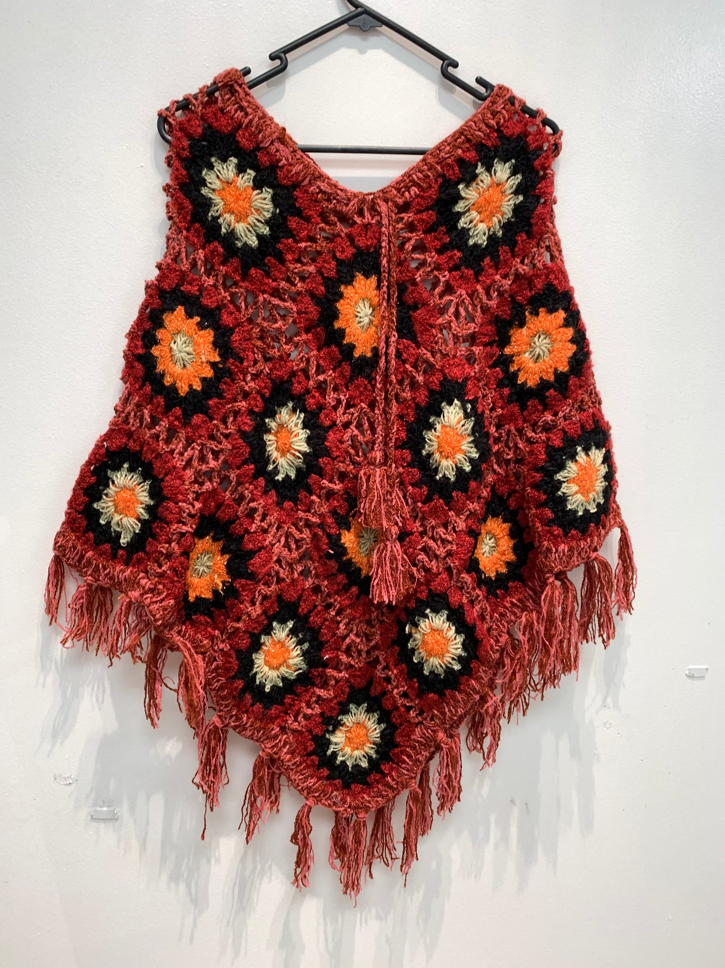 Boho handcrafted Crochet poncho #332267