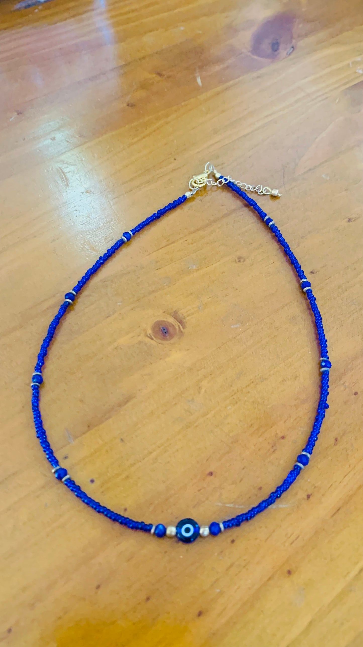 BOHEMIAN STYLE HANDCRAFTED EVIL EYE BEADS NECKLACE #NECK224