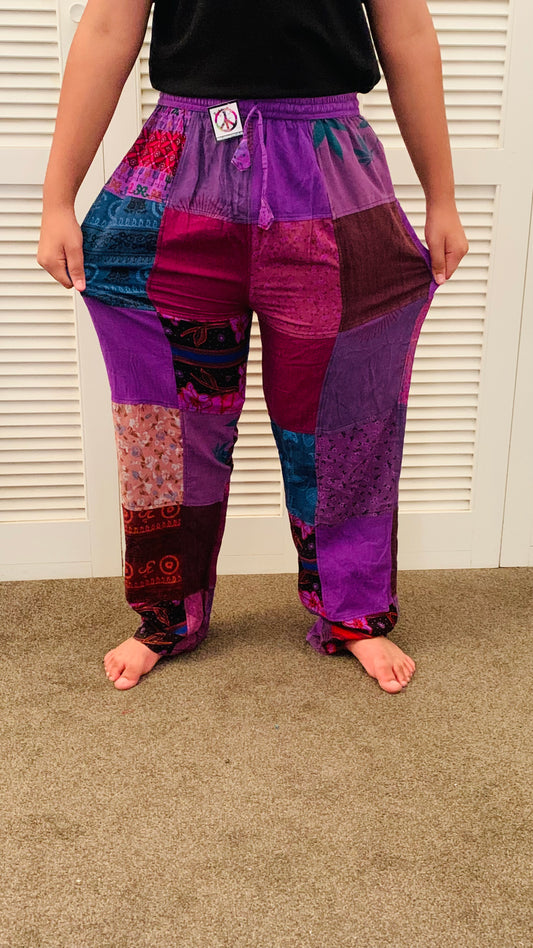 Bohemian Handcrafted Patchwork Pants #STP223