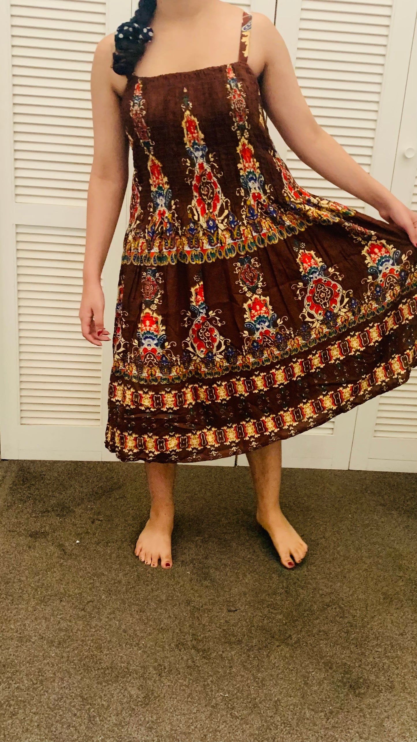 BOHEMIAN STYLE HANDCRAFTED DRESS #1255