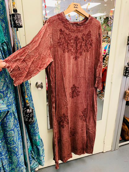 Bohemian handcrafted Long Maxi dress # DRE312