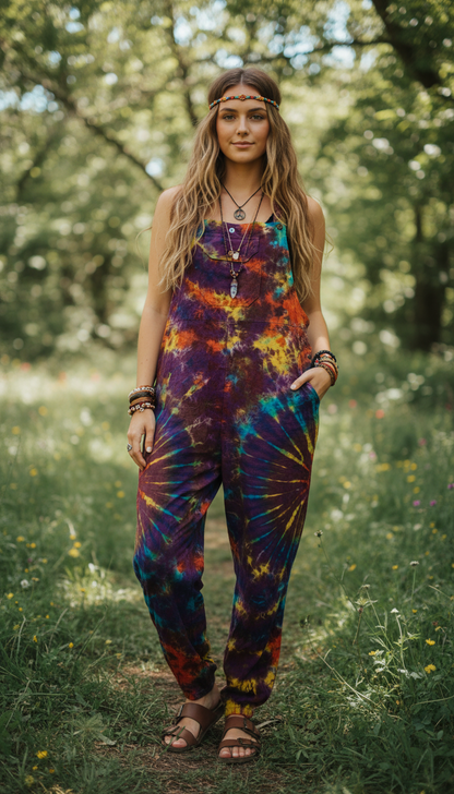 Bohemian Handcrafted Jumpsuits / Overalls/ Dangries #JUM0344