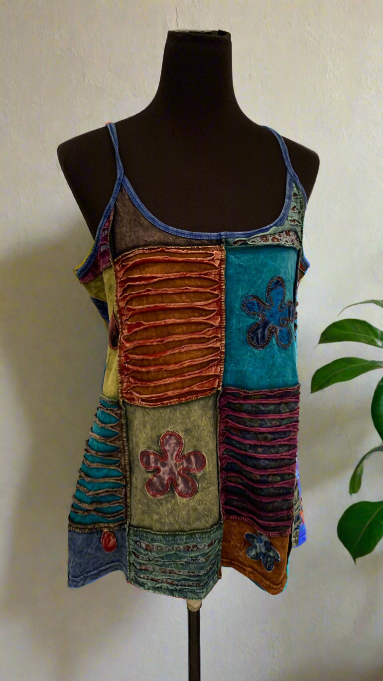 Bohemian style handcrafted tank Top #77611