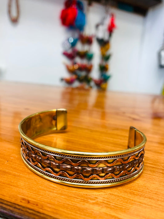 BOHEMIAN STYLE HANDCRAFTED HAND CUFF BANGLE  # CUFF1194