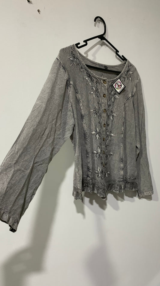 Bohemian style handcrafted cotton  Top # Top2219