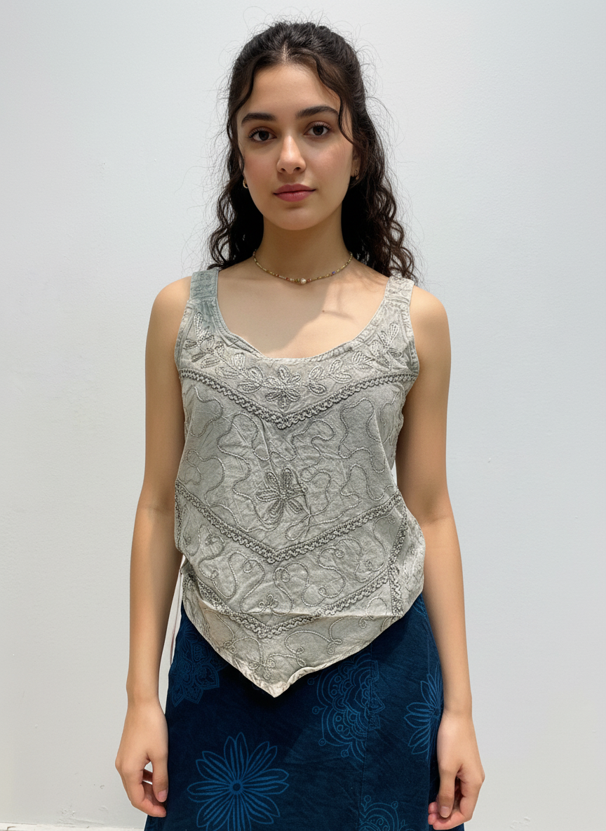 Bohemian Handcrafted Crop Top #CRTOP106
