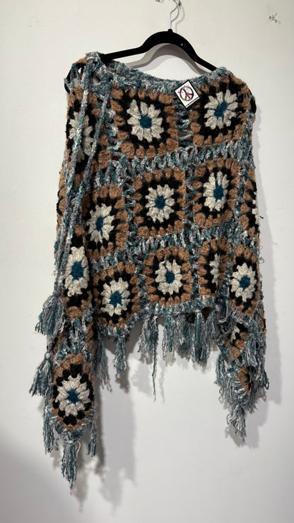 Handcrafted Crochet poncho #34