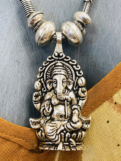 BOHEMIAN STYLE HANDCRAFTED GANESHA NECKLACE #NECK38