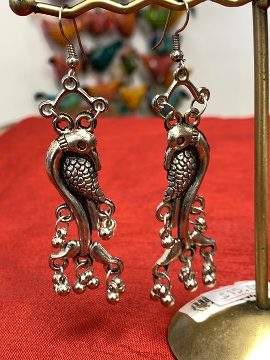 BOHEMIAN HANDCRAFTED PEACOCK EARRINGS #EAR146