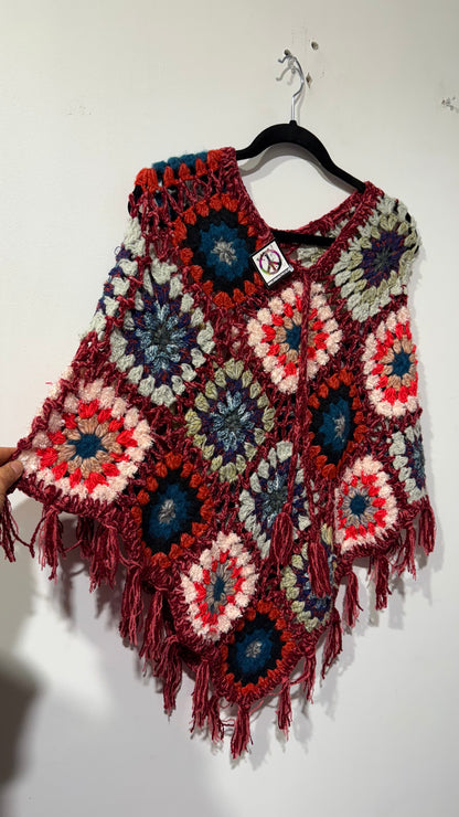Handcrafted Crochet poncho #39