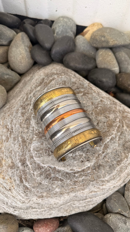 BOHEMIAN STYLE HANDCRAFTED HAND CUFF BANGLE  # CUFF1220