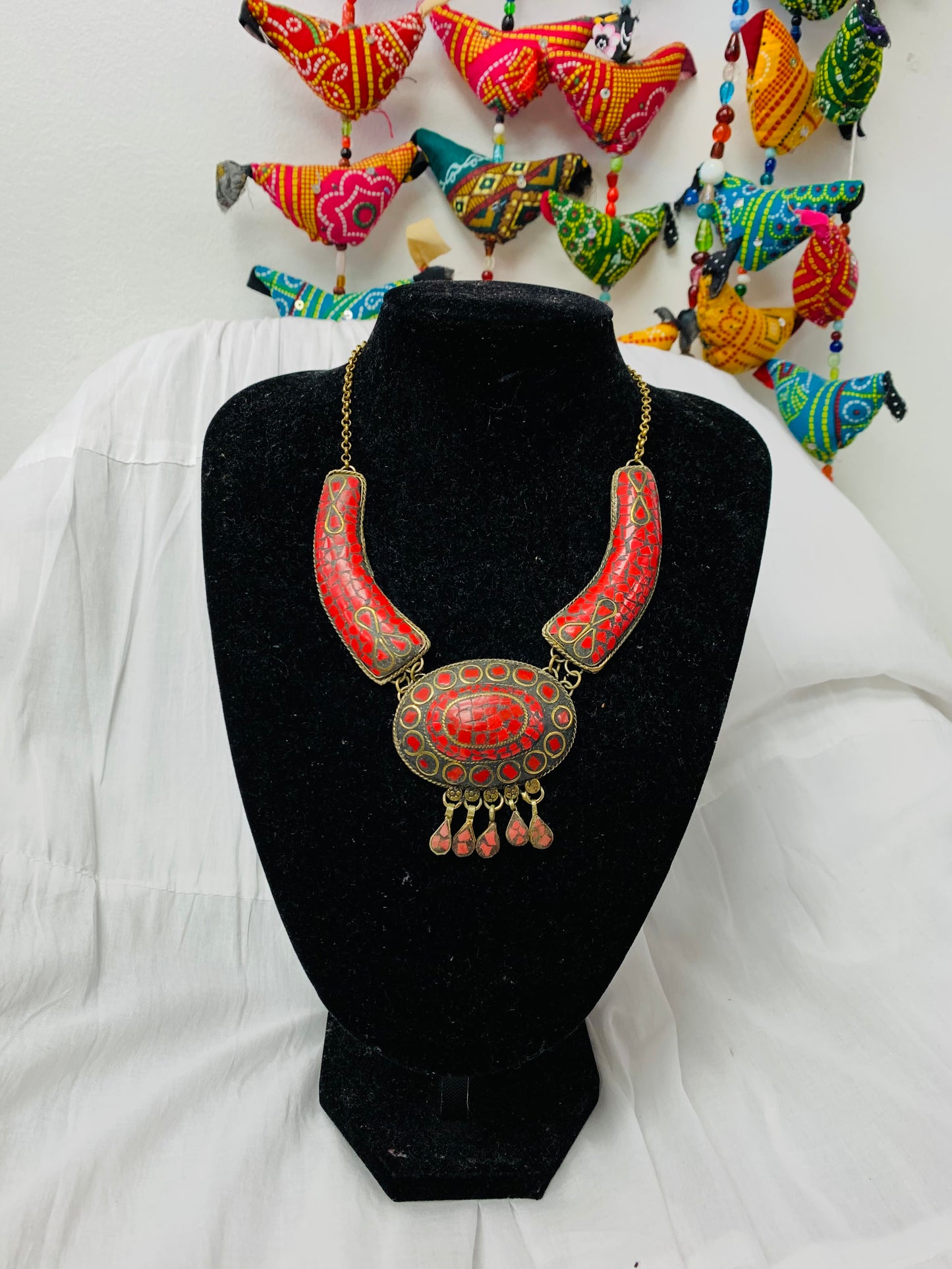 BOHEMIAN STYLE HANDCRAFTED TIBETAN NECKLACE #NECK51