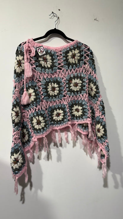 Handcrafted Crochet poncho #32
