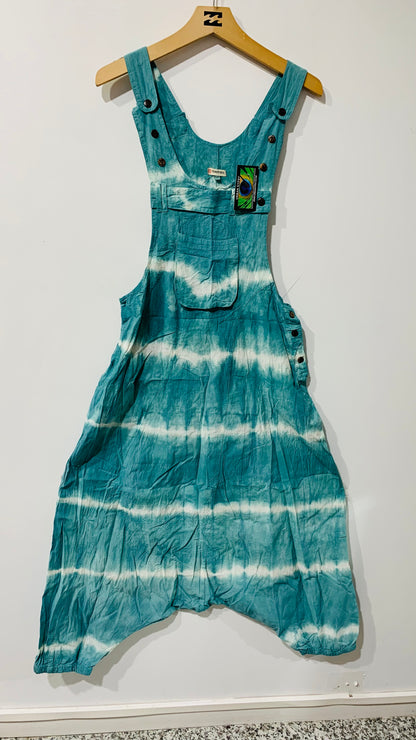 Bohemian Handcrafted Tie Dye Overalls/ Dungree #JUM137