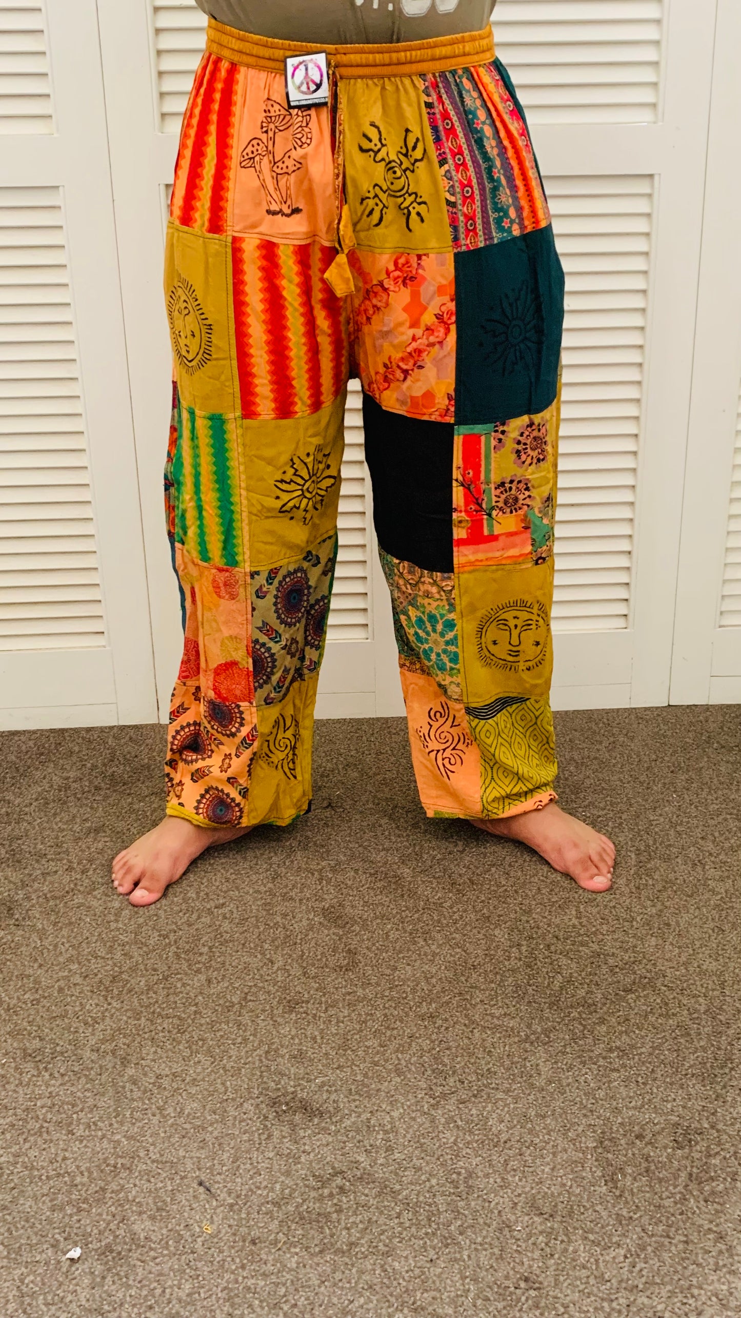 Bohemian Handcrafted Patchwork Pants #STP225