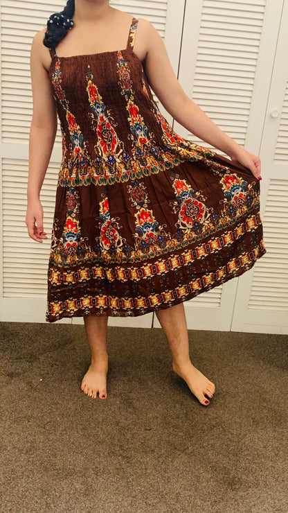 BOHEMIAN STYLE HANDCRAFTED DRESS #1255