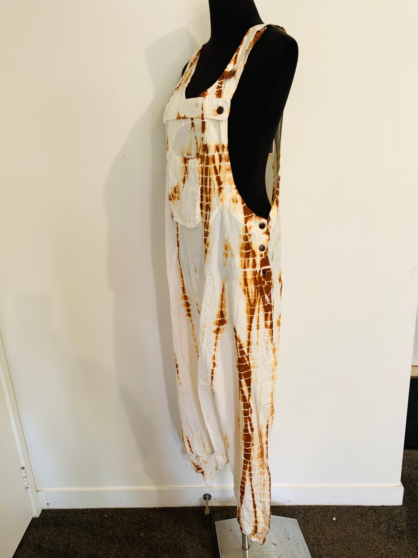 Bohemian Handcrafted Tie Dye Overalls/ Dungree #JUM137