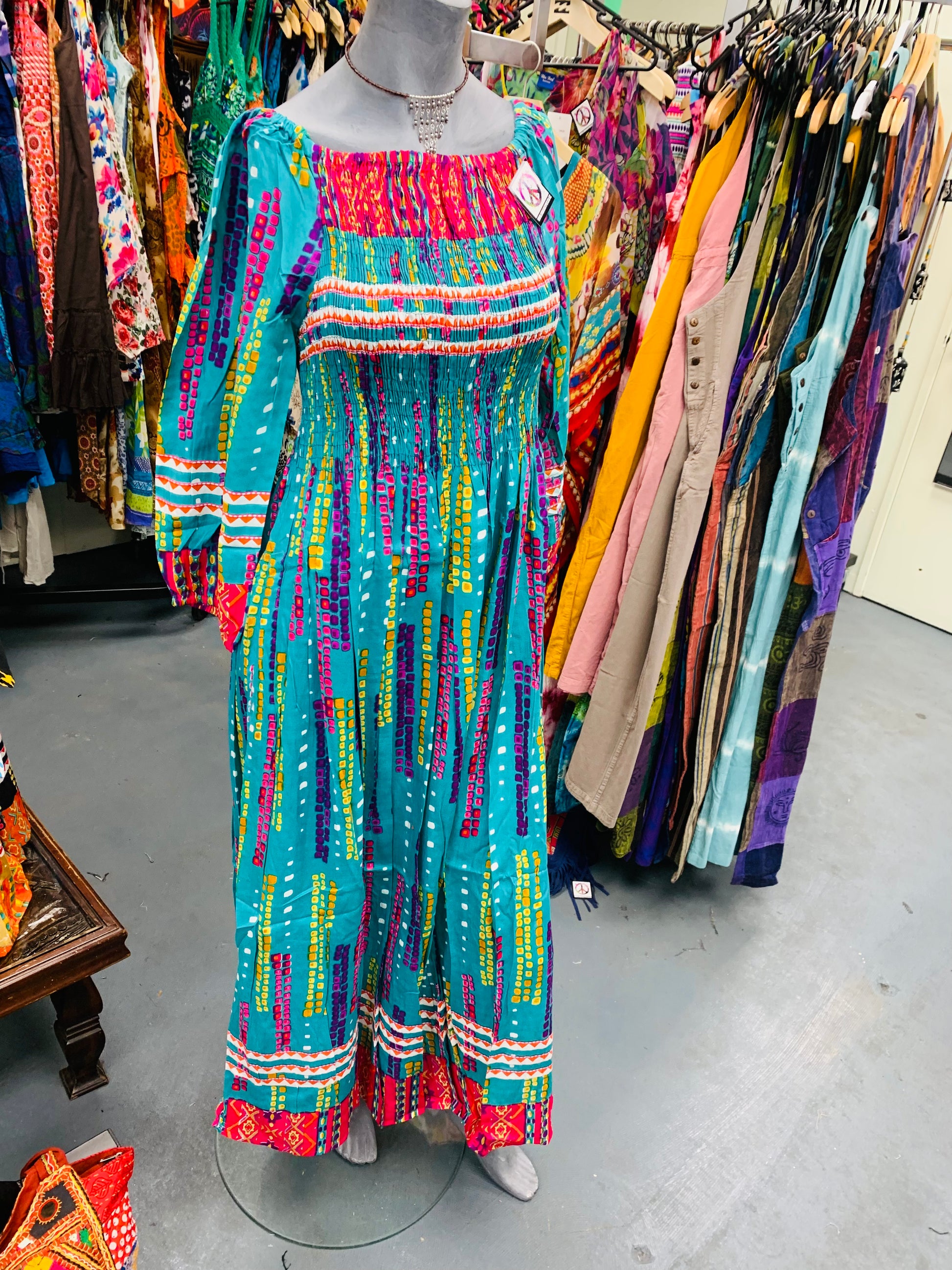 Bohemian handcrafted Maxi dress # DRE320 – THE URBAN GYPSY
