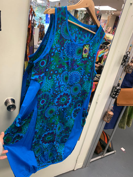 Bohemian style handcrafted dress #23242