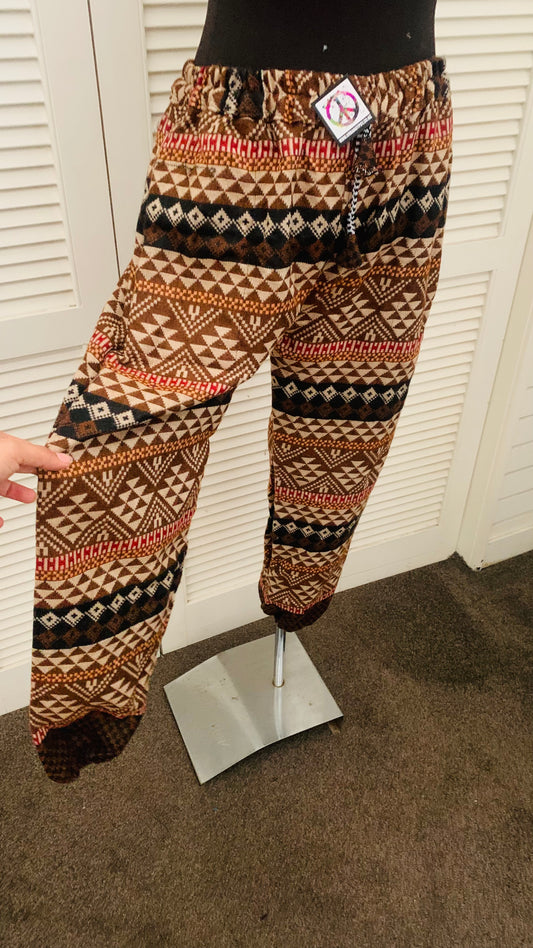 HANDCRAFTED HIPPIE WOOLLEN PANTS# 1121