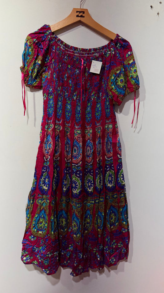 Bohemian style handcrafted Mandala dress #DRE4652