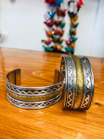 BOHEMIAN STYLE HANDCRAFTED HAND CUFF BANGLE  # CUFF1182