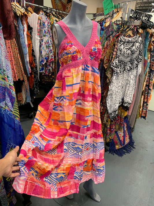 Bohemian style handcrafted Lace dress #DRE328