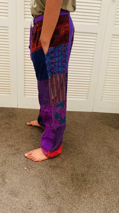 Bohemian Handcrafted Patchwork Pants #STP281