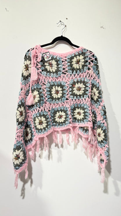 Handcrafted Crochet poncho #32