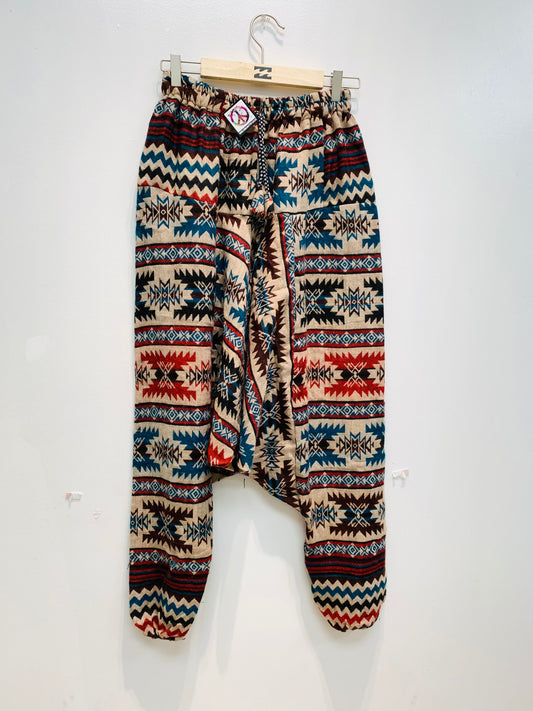 HANDCRAFTED WARM DROP CROTCH PANTS #WOOL28