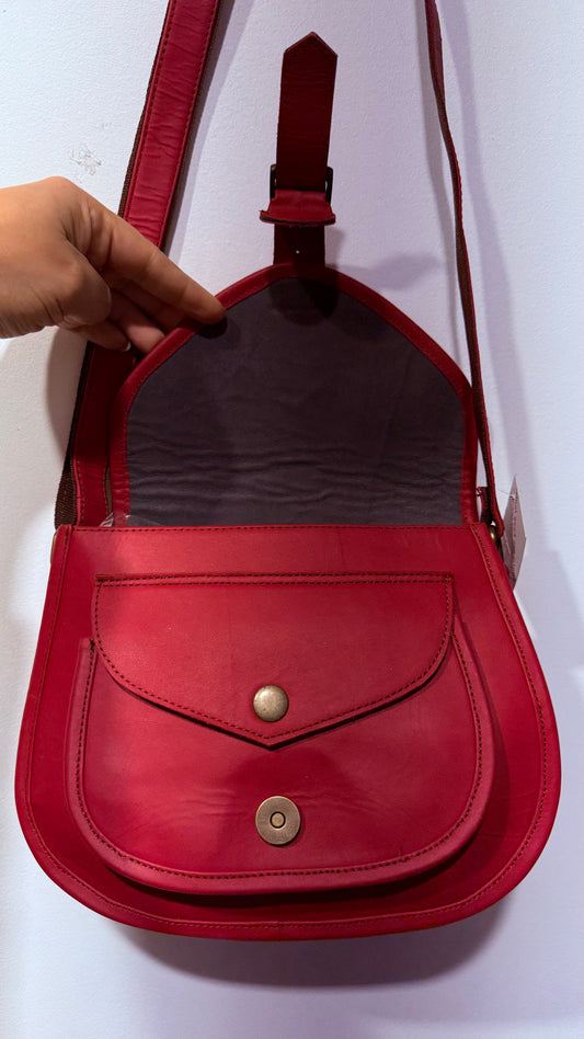 BOHO HANDCRAFTED GENUINE SUEDE LEATHER BAG #205581