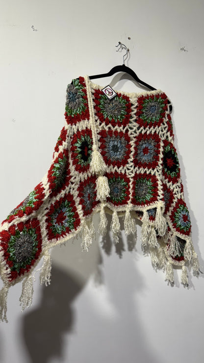 Handcrafted Crochet poncho #37
