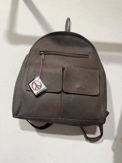 Bohemian style handcrafted Genuine leather Backpack  #4496