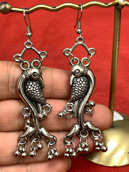 BOHEMIAN HANDCRAFTED PEACOCK EARRINGS #EAR146