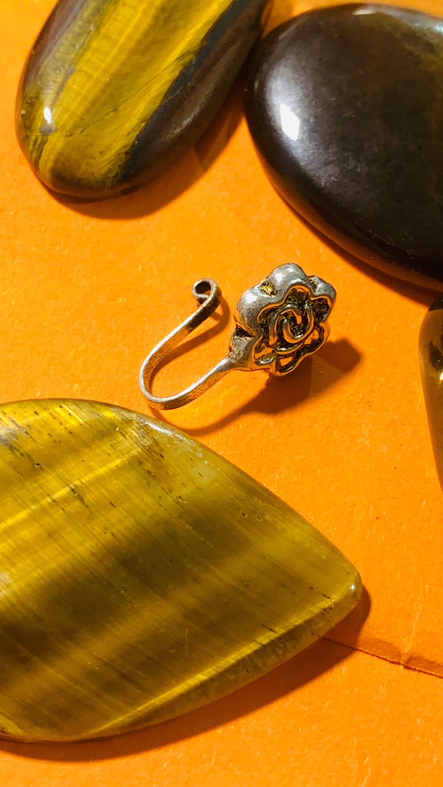 Bohemian handcrafted Clip on Nose Pins/ Nose Rings  #830