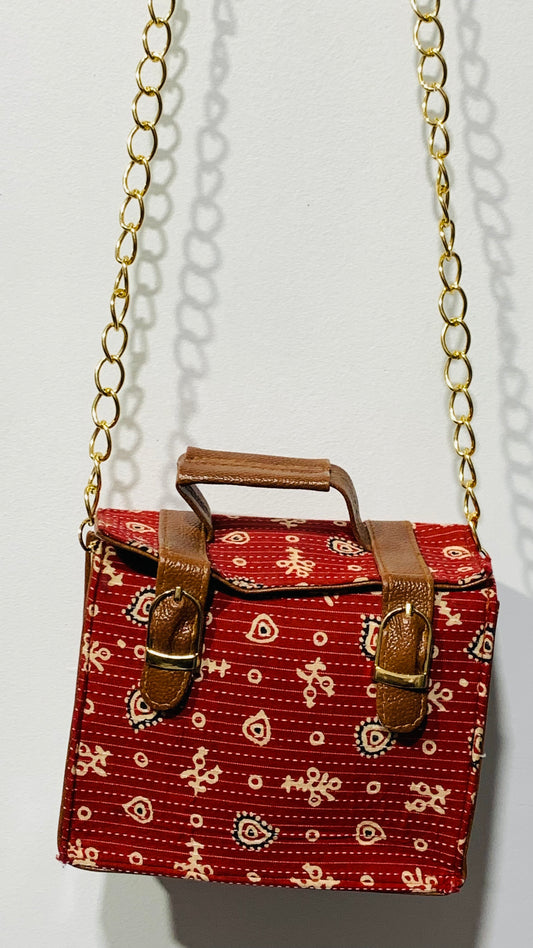 BOHEMIAN HANDCRAFTED PU LEATHER HANDBAG # 3330