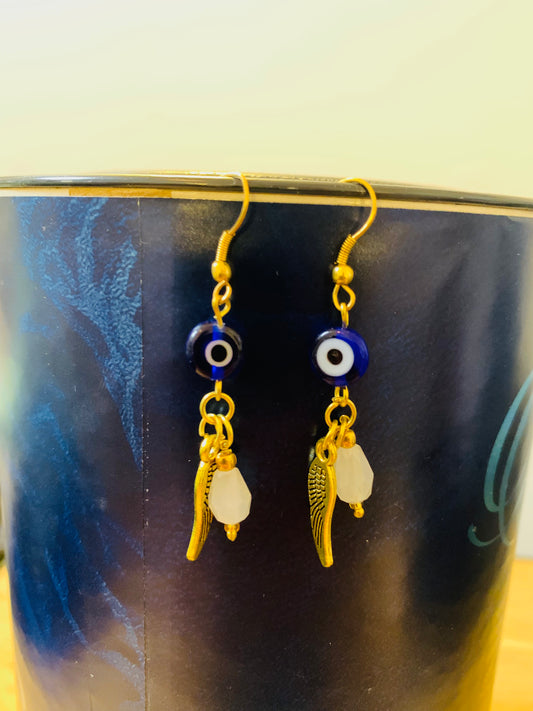 BOHEMIAN HANDCRAFTED EVIL EYE EARRINGS #EAR115