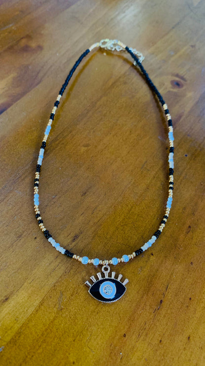 BOHEMIAN STYLE HANDCRAFTED BEADS NECKLACE #NECK33