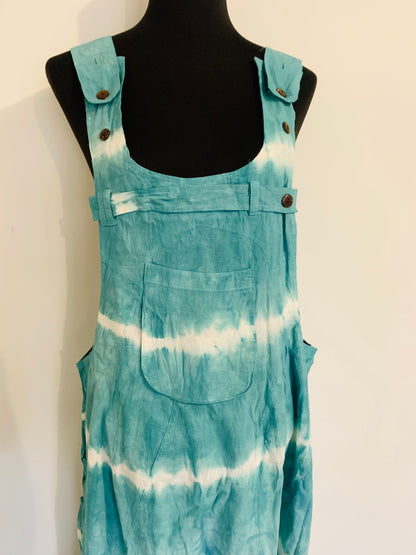 Bohemian Handcrafted Tie Dye Overalls/ Dungree #JUM137