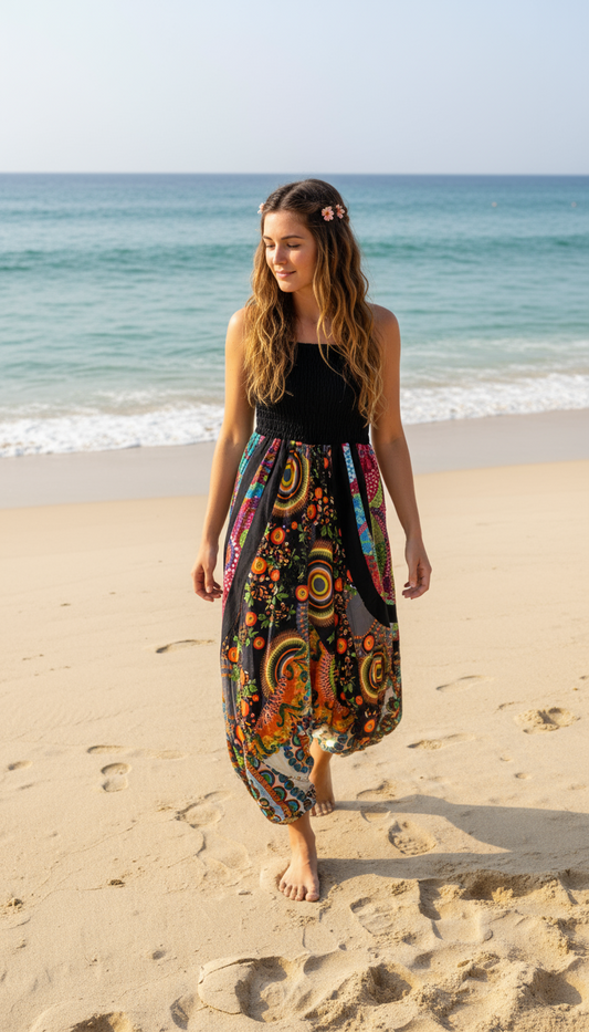 BOHEMIAN STYLE HANDCRAFTED COTTON PANT #5033