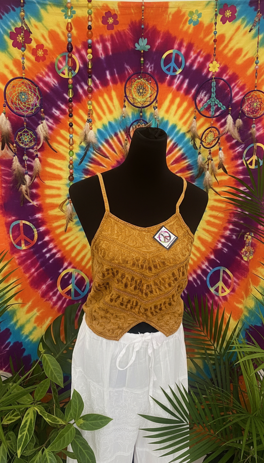 Bohemian Handcrafted Crop Top #CRTOP1002