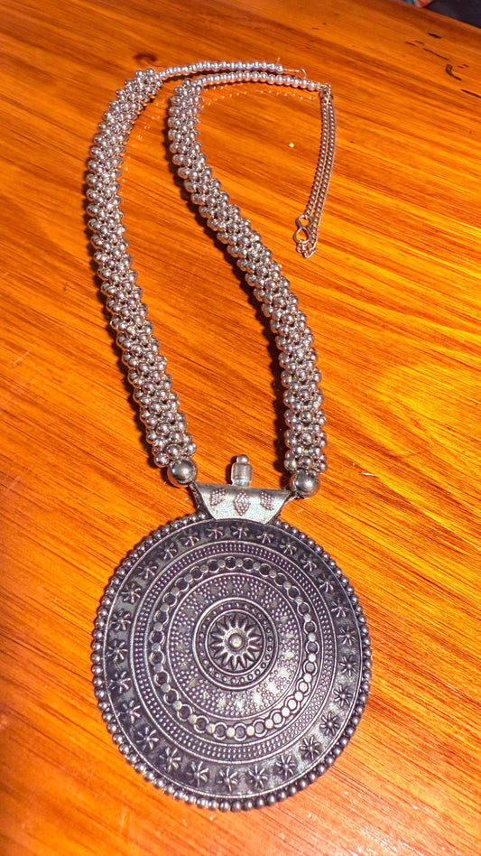 BOHEMIAN STYLE HANDCRAFTED MANDALA NECKLACE #NECK34