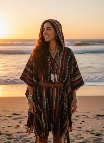 Handcrafted Hoodie UNISEX Gheri poncho #767222