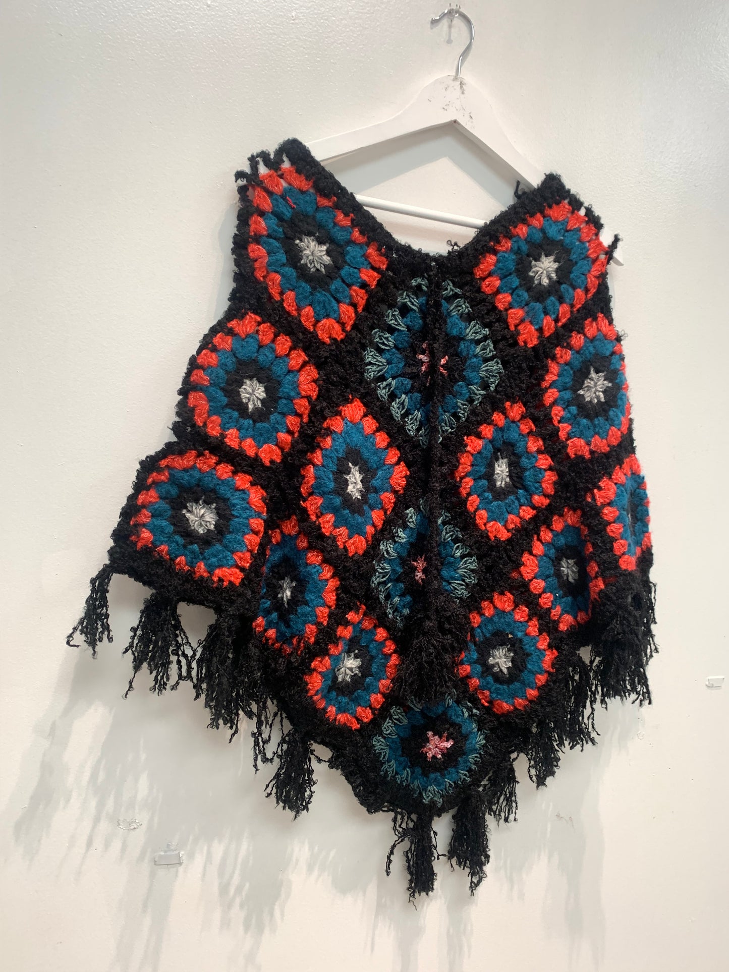 Boho handcrafted Crochet poncho #332273