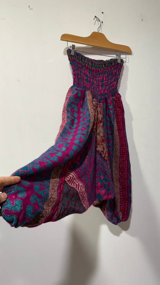 HANDCRAFTED WARM DROP CROTCH PANTS #WOOL21267