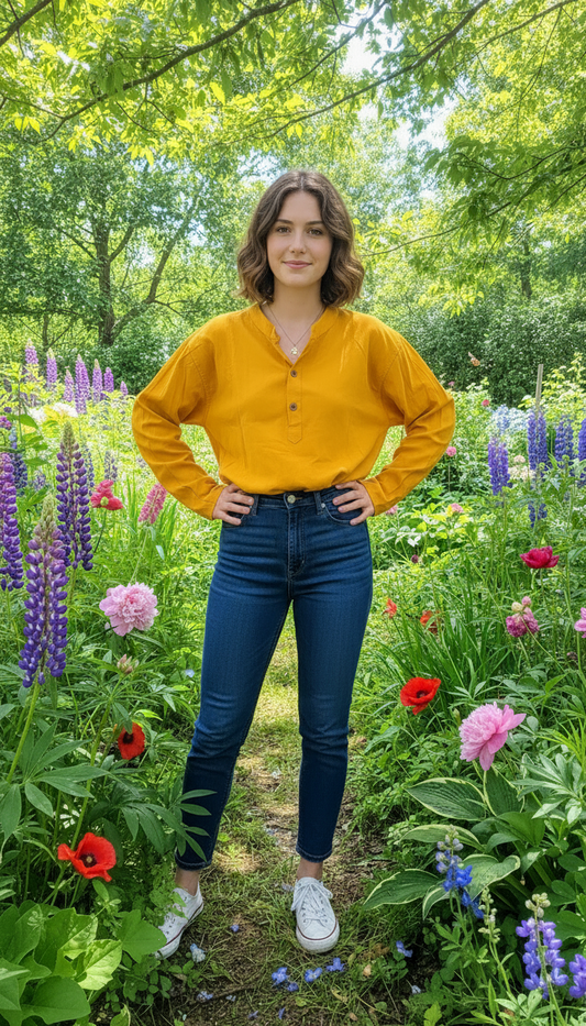 Handcrafted cotton Kurta / Shirt # 75443