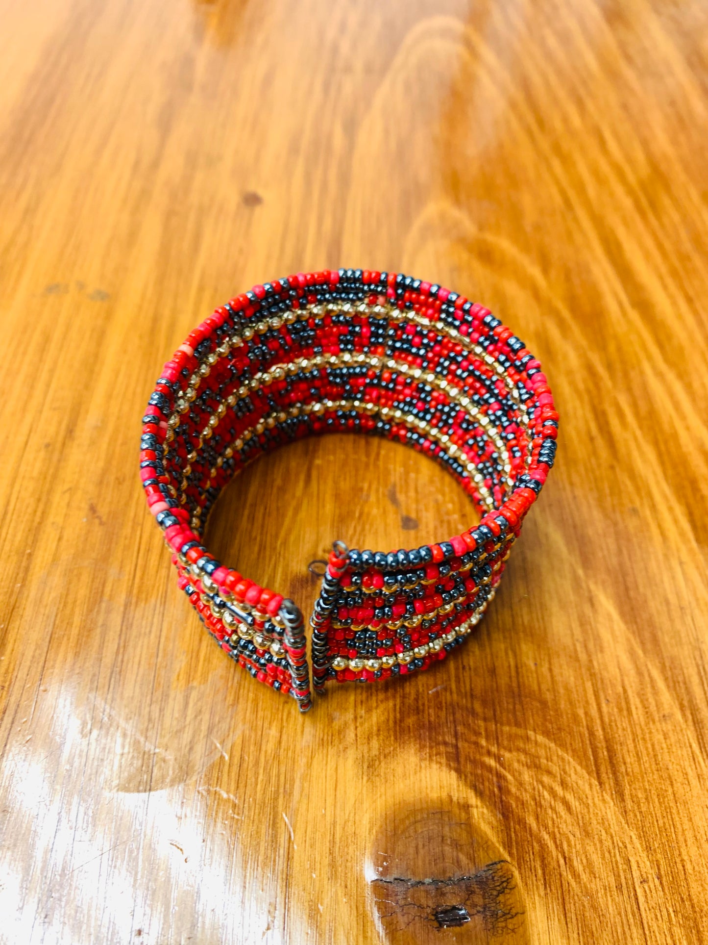 HIPPIE HANDCRAFTED HAND CUFF BEADS BANGLE  #CUFF2284